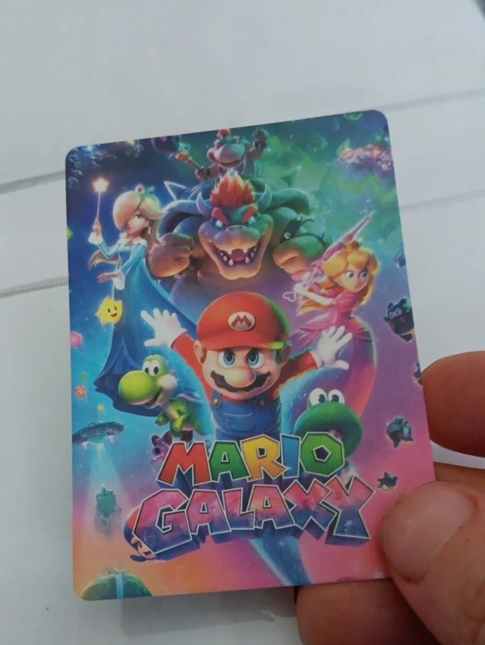 Wario Collectible Trading Card - Yellow & Purple